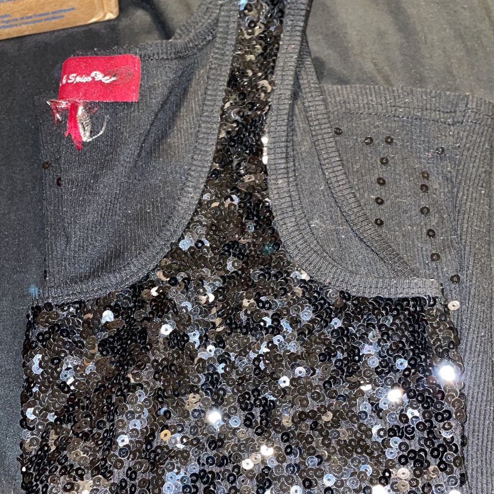 Cute glittery tank